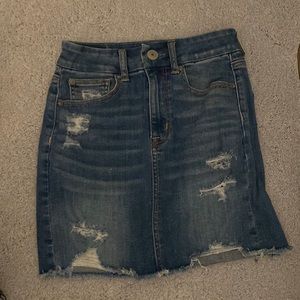 American eagle jean skirt